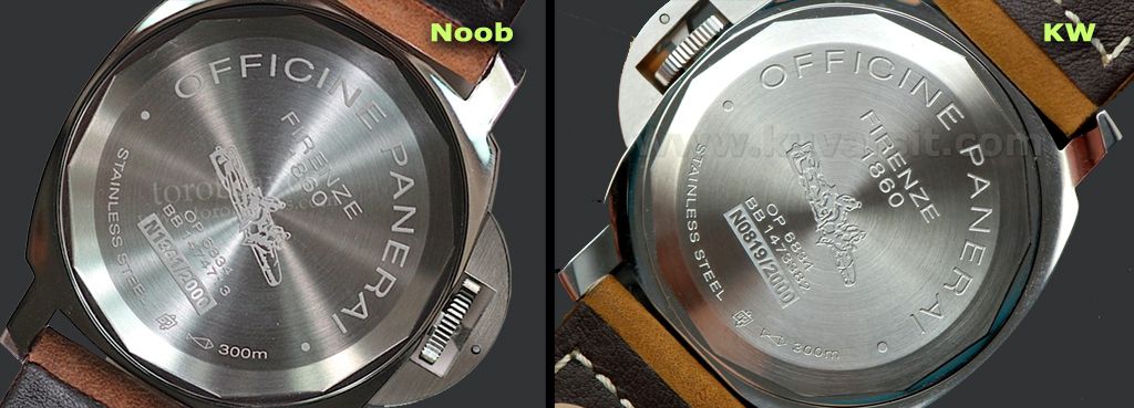 PAM Luminor 44mm CASE SETS Noob vs. KW vs. H maker ALE Klockis